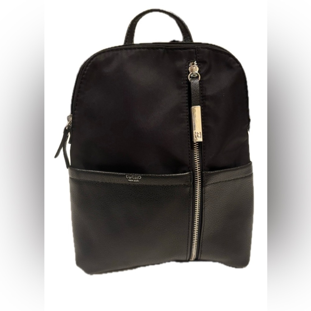 Tutilo New York, the touch base collection, black casual backpack one strap bag